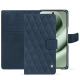 Capa de couro para carteira Google Pixel 10 Pro XL - Jean vintage - Couture ( Pantone #2f414f  ) 