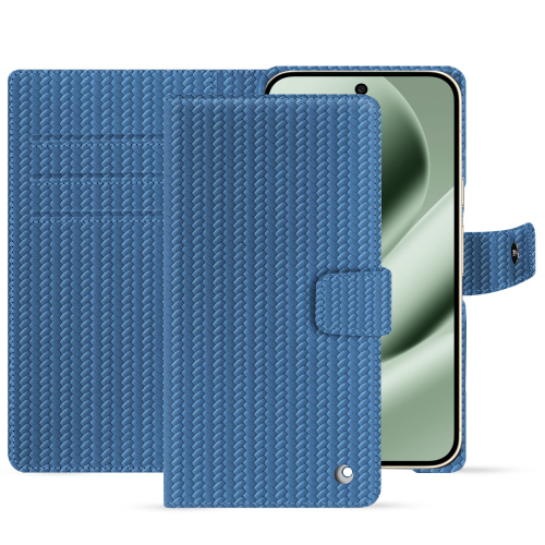 Noreve 皮质 Pixel 10 Pro XL 豪华钱包式手机壳Abaca ishia ( Pantone #395775 ) 