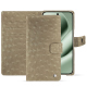 Custodia in pelle Google Pixel 10 Pro XL - Autruche desert ( Pantone #A39382 ) 
