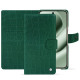 Capa de couro para carteira Google Pixel 10 Pro XL - Crocodile pino ( Pantone #173F35 ) 
