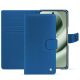 Funda de piel para cartera Google Pixel 10 Pro XL - Bleu Veggie ( Pantone #3f5864 ) 