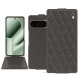 Google Pixel 10 Pro XL leather case - Anthracite - Couture ( Pantone #41403c ) 