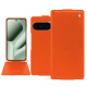 Google Pixel 10 Pro XL leather case - Orange fluo ( Pantone #ff5406 ) 