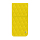 谷歌 Pixel 10 Pro 折叠式带翻盖皮袋 - Jaune fluo - Couture ( Pantone #c9ff57 ) 