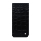 Custodia in pelle con patta Google Pixel 10 Pro Fold - Crocodile nero ( Noir / Black) 