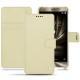 Asus Zenfone 3 Deluxe  5.7 ZS570KL leather case - Ivoire ( Sleek P C12 - White ) 