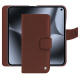 Google Pixel 10 Pro Fold leather wallet case - Marron délicat ( Pantone #95614d) 