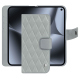 レザーウォレットケース Google Pixel 10 Pro Fold - Gris - Couture ( Nappa - Pantone #c1c6c8 ) 