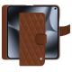 Custodia in pelle Google Pixel 10 Pro Fold - Marron - Couture ( Nappa - Pantone #8B4720 ) 