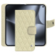 Funda de piel para cartera Google Pixel 10 Pro Fold - Ivoire - Couture ( Pantone #d6d6c6 ) 