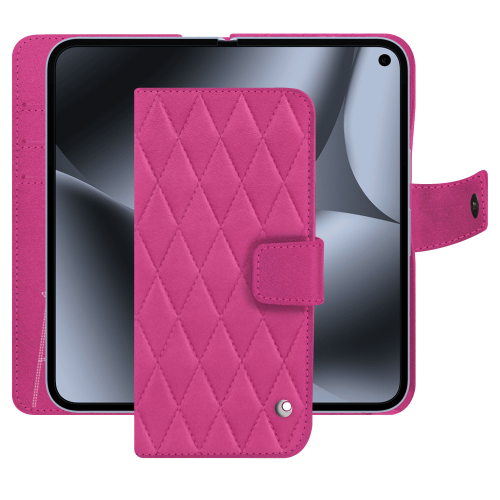 Étui portefeuille Google Pixel 10 Pro Fold – Luxe par NoreveRose BB - Couture ( Pantone #DB599F )