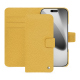 Étui portefeuille cuir Apple iPhone 17 Pro - Mimosa ( Pantone #b39437 ) 