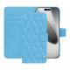 Lederschutzhülle Apple iPhone 17 Pro - Bleu ciel - Couture ( Nappa - Pantone #abcae9 ) 