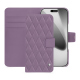 Custodia in pelle Apple iPhone 17 Pro - Lilas - Couture ( Nappa - Pantone #b9a3e3 ) 