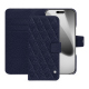 Apple iPhone 17 Pro leather wallet case - Cobalt - Couture ( Pantone #2b253f ) 