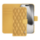Custodia in pelle Apple iPhone 17 Pro - Or Maïa - Couture ( Pantone 871C ) 