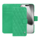 Custodia in pelle Apple iPhone 17 Pro - Menthe vintage - Couture ( Pantone #37b375 ) 