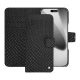 Apple iPhone 17 Pro leather wallet case - Serpent nero ( Noir / Black) 