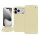 Funda de piel Apple iPhone 17 Pro - Beige ( Nappa - Pantone #ceb888 ) 