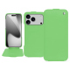 가죽 커버 Apple iPhone 17 Pro - Vert olive ( Nappa - Pantone #a7c58e ) 