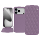 Custodia in pelle Apple iPhone 17 Pro - Lilas - Couture ( Nappa - Pantone #b9a3e3 ) 