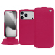 Funda de piel Apple iPhone 17 Pro - Rose fluo ( Pantone #ff16b4 ) 