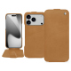 Housse cuir Apple iPhone 17 Pro - Castan esparciate ( Pantone #824F2A )