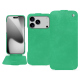 Custodia in pelle Apple iPhone 17 Pro - Menthe vintage ( Pantone #37b375 ) 