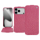 Lederschutzhülle Apple iPhone 17 Pro - Serpent ciclamino ( Pantone #9E4C6E ) 
