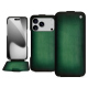 Custodia in pelle Apple iPhone 17 Pro - Vert Patine