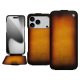Lederschutzhülle Apple iPhone 17 Pro - Fauve Patine