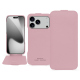 Housse cuir Apple iPhone 17 Pro - Rose PU ( Pantone #efbae1 ) 