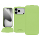 Housse cuir Apple iPhone 17 Pro - Vert olive PU ( Pantone #a7c58e )