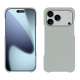 Custodia in pelle Apple iPhone 17 Pro Max - Gris ( Nappa - Pantone #c1c6c8 ) 