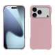 Capa em pele Apple iPhone 17 Pro Max - Rose ( Nappa - Pantone #efbae1 ) 