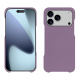 Capa em pele Apple iPhone 17 Pro Max - Lilas ( Nappa - Pantone #b9a3e3 ) 