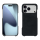 Custodia in pelle Apple iPhone 17 Pro Max - Dark vintage ( Pantone #050505 ) 