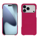Lederschutzhülle Apple iPhone 17 Pro Max - Rose fluo ( Pantone #ff16b4 ) 