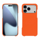 가죽 커버 Apple iPhone 17 Pro Max - Orange fluo ( Pantone #ff5406 ) 