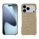 Capa em pele Apple iPhone 17 Pro Max - Autruche desert ( Pantone #A39382 ) 