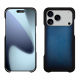 Coque cuir Apple iPhone 17 Pro Max - Bleu Patine