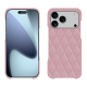 가죽 커버 Apple iPhone 17 Pro Max - Rose - Couture ( Nappa - Pantone #efbae1 ) 
