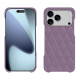 Coque cuir Apple iPhone 17 Pro Max - Lilas - Couture ( Nappa - Pantone #b9a3e3 ) 