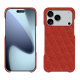 Custodia in pelle Apple iPhone 17 Pro Max - Papaye - Couture ( Pantone #b54317 ) 