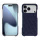Coque cuir Apple iPhone 17 Pro Max - Cobalt - Couture ( Pantone #2b253f ) 