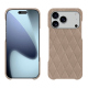 Coque cuir Apple iPhone 17 Pro Max - Taupe vintage - Couture ( Pantone #591d16 ) 