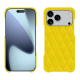 가죽 커버 Apple iPhone 17 Pro Max - Jaune fluo - Couture ( Pantone #c9ff57 ) 