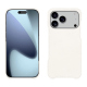 Capa em pele Apple iPhone 17 Pro Max - Blanc escumo ( Pantone #D6D6D1 )