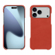 Apple iPhone 17 Pro Max leather cover - Arange clouquié ( Pantone #D33108 )