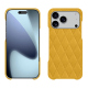 Custodia in pelle Apple iPhone 17 Pro Max - Jaune soulèu - Couture ( Pantone #F3B934 )